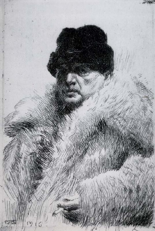 Anders Zorn Self Portrait oil painting image